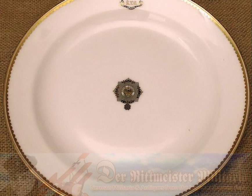 SALAD PLATE FROM KAISER WILHELM II’S KAISERLICHER YACHT CLUB (KYC) RACING SLOOP S. M. Y. IDUNA