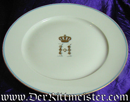 DINNER PLATE – PRINZ HEINRICH OF PRUSSIA’S PERSONAL SERVICE