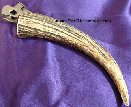 GERMANY - CIGAR CUTTER - ONE-POINT STAG HORN