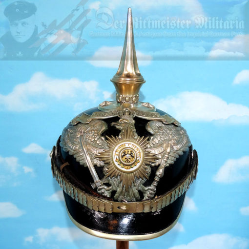 PICKELHAUBE - PRUSSIA - OFFICER - 1. GARDE-REGIMENT ZU FUß P - SEMPER TALIS BANDEAU