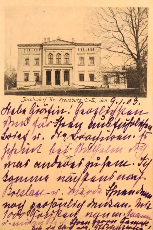 POSTCARD - MAILED TO BRESLAU-AREA CITY NEAR MANFRED VON RICHTHOFEN’S HOME