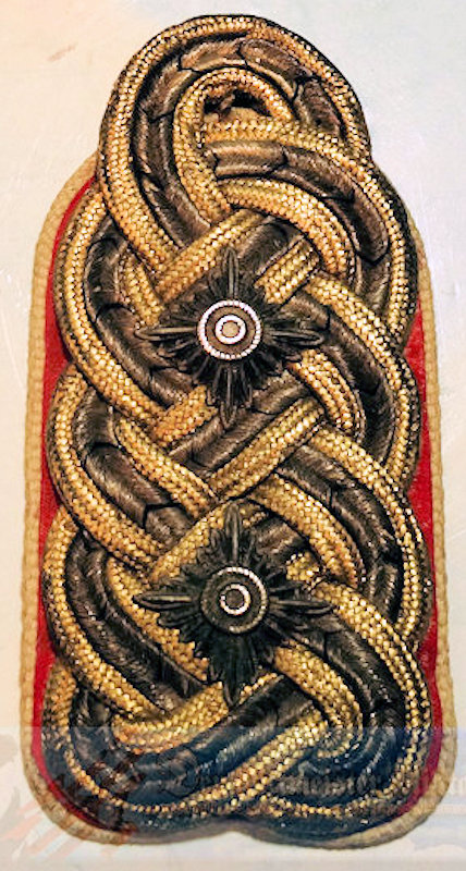 PRUSSIA - SHOULDER BOARD - GENERAL DER INFANTERIE - GARDE ZU FUß-REGIMENT NR 2 - FÜRST WILHELM OF HOHENZOLLERN