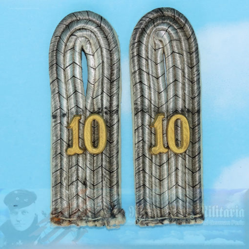 PRUSSIA - SHOULDER BOARDS - LIEUTENANT - INFANTERIE-REGIMENT NR 10