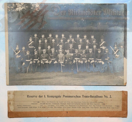 PRUSSIA - PHOTOGRAPH - TRAIN-BATTALION NR 2