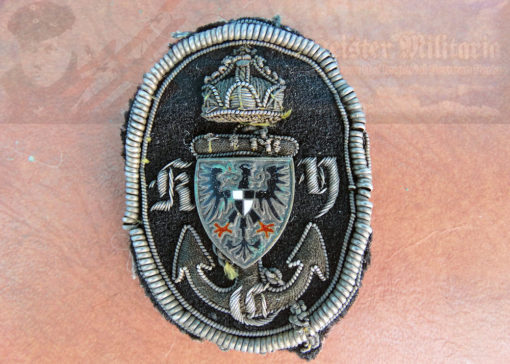 PRUSSIA - CAP BADGE - K.Y.C. YACHT CLUB - THE ROYAL PRUSSIAN YACHT CLUB.