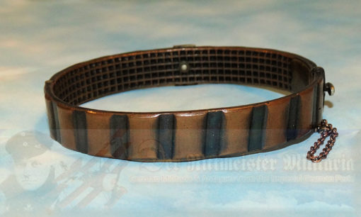 GERMANY - PATRIOTIC BRACELET - TRENCH ART - MADE FROM THE DRIVING BAND OF AN ARTILLERY SHELL